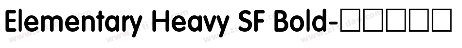 Elementary Heavy SF Bold字体转换